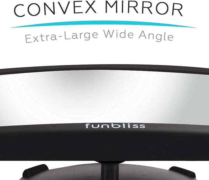 Baby Car Mirror Most Stable Backseat Mirror with Premium Matte Finish,Ultra High Definition PMMA Material, Secure and Shatterproof,Black