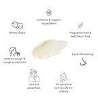 Irene Organics Organic Baby Vapor Chest Rub Clean Vapo Rub Made with Non Toxic Ingredients, Organic Cough & Congestion Relief Balm, Safe Natural Eucalyptus & Lavender Rub for Newborns & Kids