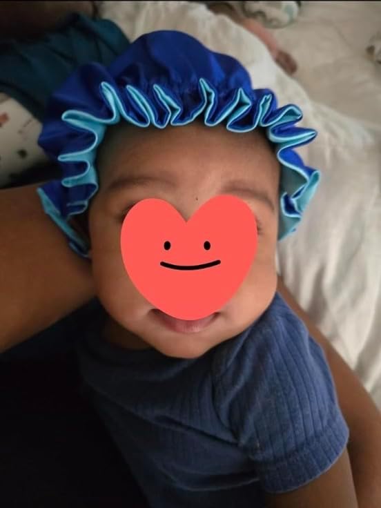 AKISS Baby Infant Newborn Toddler Satin Silk Hair Bonnet for Baby Girl Boy Sleeping Kids Cap Hat
