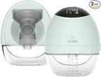 Zomee Fit Wearable Breast Pump, Hands Free Pumping, Portable, Ultra-Low Noise, Double Electric Breast Pump - Holds 6 oz - Wireless Breastpump 2+ Hours of Battery, Leak Proof Anti Backflow System