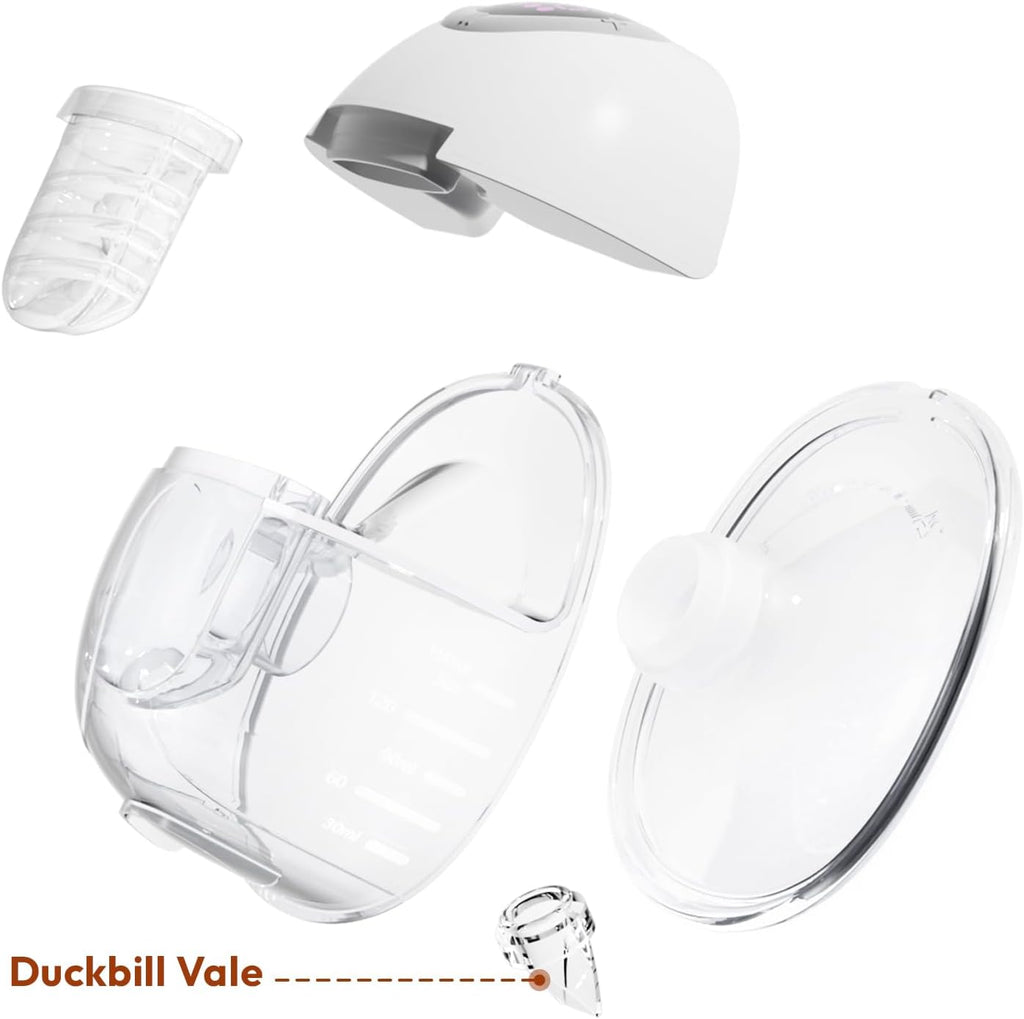NCVI Duckbill Valves Compatible with NCVI Wearable Breast Pump 8111/S32/8131, Breast Pump Replacement Accessories, 2 Pack Set