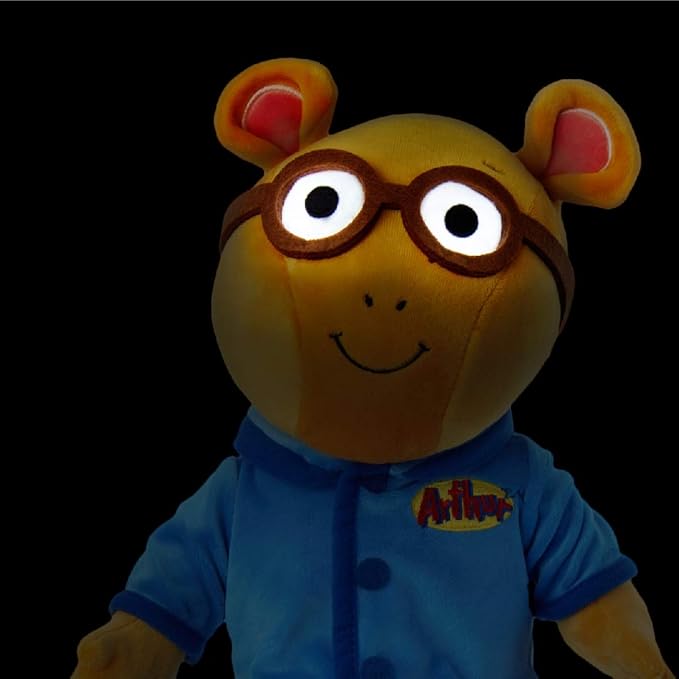 Plush Arthur The Aardvark Doll from PBS Show Arthur - Cute, Soft, Stuffed Plush Toy for Kids - 15 Inches (Nighttime Arthur)