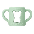 PandaEar 4 Pack Silicone Baby Bottle Handles Compatible with Dr Brown 8 oz/250 ml Narrow Baby Bottles, Baby Feeding Bottle Holder Grips