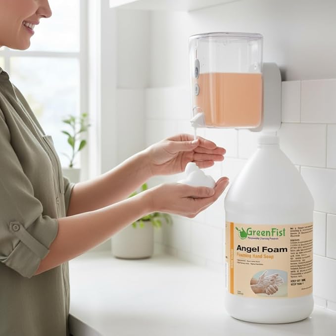 GreenFist Foaming Hand Soap Refills [ Foam Refill ] Gentle-Hand Wash Lemon Scent, 128 ounce (1 Gallon)