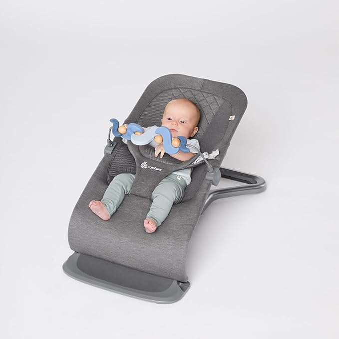 Ergobaby Evolve 3-in-1 Bouncer Toy Bar Accessory, Serene Swells