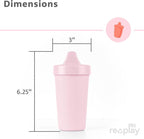 Re-Play Sippy Cups for Toddlers - 10 Oz. Reusable Spill Proof Cups for Kids, Dishwasher/Microwave Safe - Made in USA - Set of 4-3.13" x 6.25" - Desert Roses