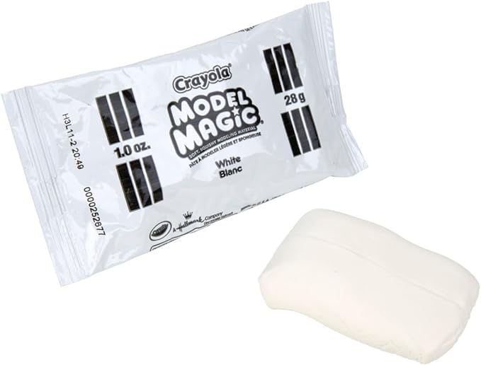 Crayola Model Magic - White (75ct), 1oz Modeling Clay Alternative, Molding Air Dry Clay for Kids, Bulk Art Supplies, Must Have Teacher Classroom Essentials