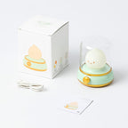 Smiley Night Light for Baby Nursery, Rechargeable Stepless Dimming Small Night Stand Lamps, Cute Forest Green Vintage Lamp Decor Essentials for New Mom, Kids, Baby, Toddler