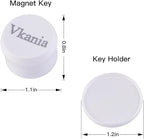2 Pack Vkania Magnetic Cabinet Locks Keys - Extra Stronger Baby Proofing Magnet Drawer Replacement Key (2 Keys Only)