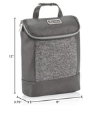 Itzy Ritzy Insulated Bottle Bag – Keeps Bottles Warm or Cool - Holds 3 Bottles and Features Interior Pocket for Ice Pack (Not Included), Grayson