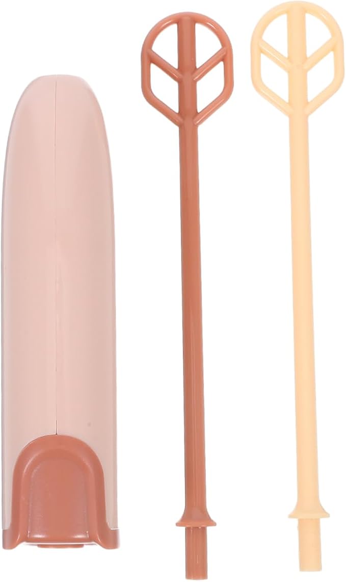 Handheld Electric Mixer Small Portable Drink Infant Milk Powder Mixer with 2 Stirring Sticks