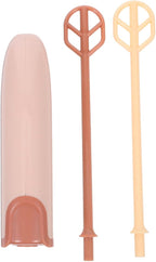 Handheld Electric Mixer Small Portable Drink Infant Milk Powder Mixer with 2 Stirring Sticks