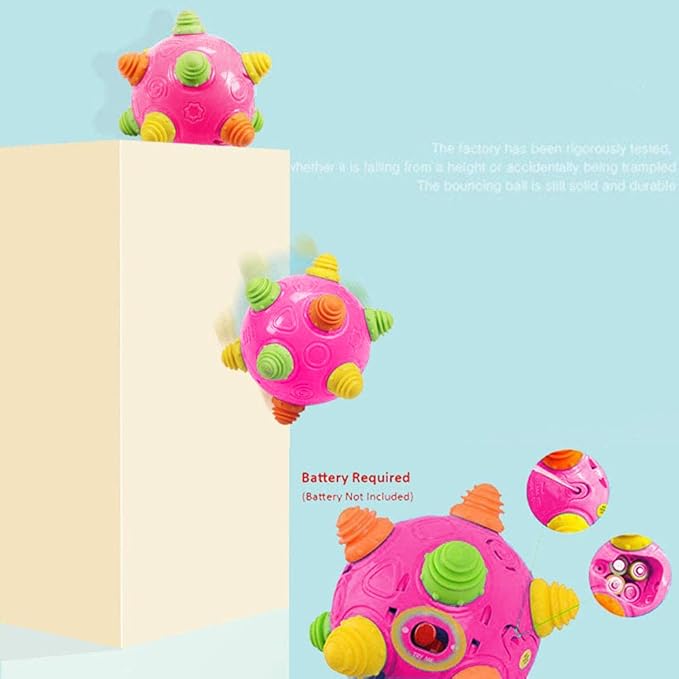 Toddler's Music Dancing Shake Ball - Move, Crawl, Bounce, Sensory Learning for Kids and Babies, Fun Gift for Both Boys and Girls