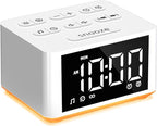 【3 in 1】 Sound Machine Dual Alarm Clock Night Light White Noise Machine 27 Sleeping Sounds for Adults Kids Precise 32 Level Volume Sleep Timer Memory Function Digital Clock with 30 Wake Up Sounds