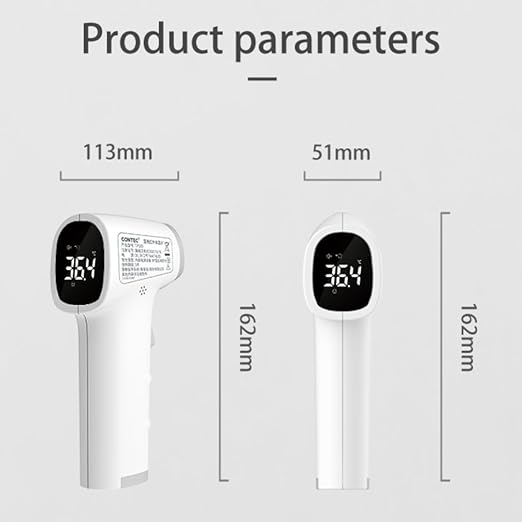 CONTEC Touchless TP500(LED) Smart Sensor Infrared Thermometer Medical Laser Temperature Infrared Temperature Gun LED,Digital Infrared Thermometer fo Babys,Adults, Kids,one-Year Warranty