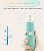 Rechargeable Baby Nail File, Fansidi Electric Baby Nail Trimmer for Newborn Infant or Toddler Toenail and Fingernail - Girls and Boys Accessory - Extra Replacement Pads Included (Blue)