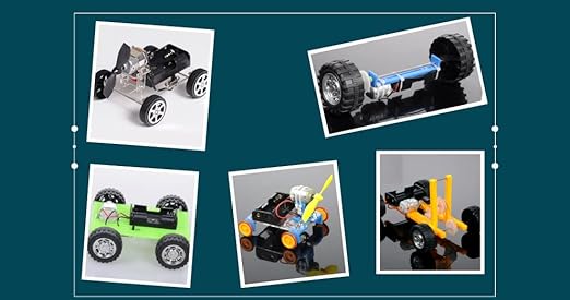 Fielect 78Pcs Plastic Gears Kit DC Motor Kit DIY Gear Assortment Accessories Set for Robot Various Axle Belt Bushings