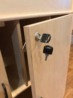 Kids' Station Daycare Changing Table, 40"w X 20"d X 40"h, with Doors, Assembled