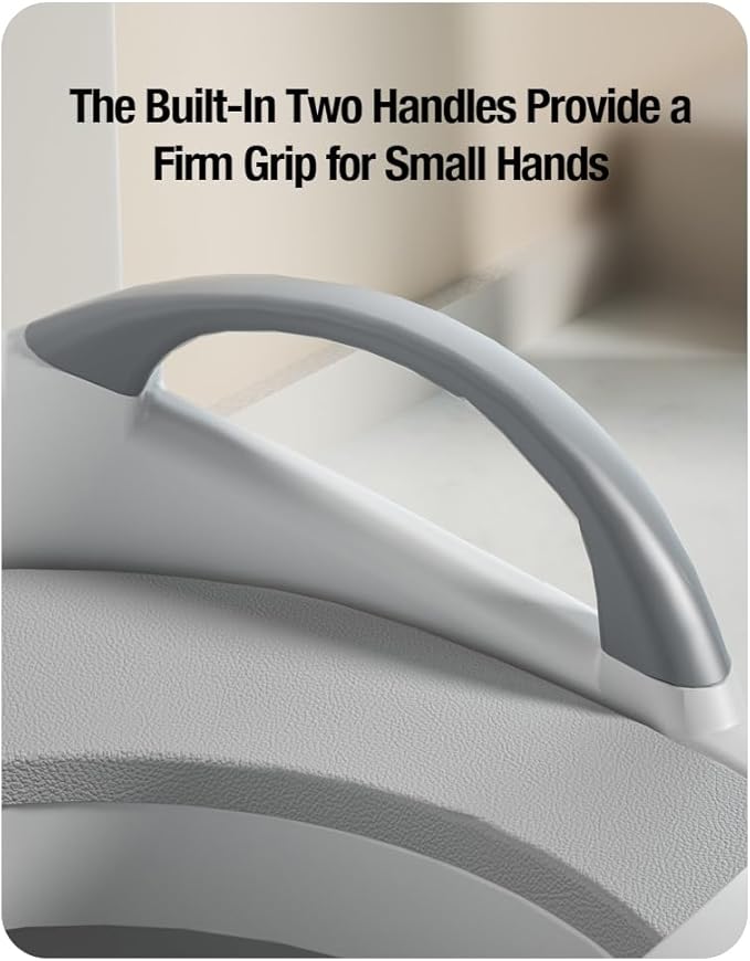 PandaEar Baby Toddler Potty Training Toilet Seat for Boys and Girls with Handles| Child Kids Potty Seat Toilet Seat Attachment| Safe Urine Guard Non-Slip Rubber Rim| Fits Round & Oval Toilets