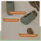 Parker Baby Universal Bathtub Faucet Safety Guard | Soft & Durable Silicone Faucet Cover Bathtub Baby | BPA Free & Food Grade Bath Spout Cover for Baby in Neutral Colors