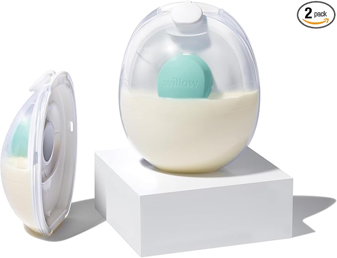 Willow Go - 5oz Reusable Milk Containers with Splash Guard - for use with Willow Go Hands Free Breast Pump