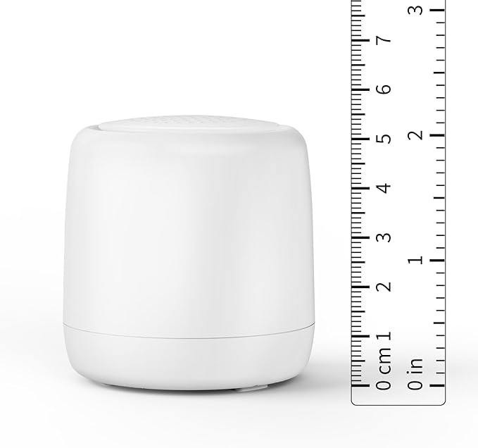 White Noise Machine | Paussion Long-Lasting Fast Charging Portable Travel Mini Sound Machine with 25 Soothing Sounds for Adults, Kids, and Babies | Auto Timer, Travel, Sleep, Baby, Fan - White