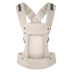 Beco Gemini Baby Carrier from Newborn to Toddler - Certified Ergonomic Newborn Baby Carrier for Infants and Children of 7-35 lbs - M Shape, Adjustable Seat, 100% Cotton (Ecru)
