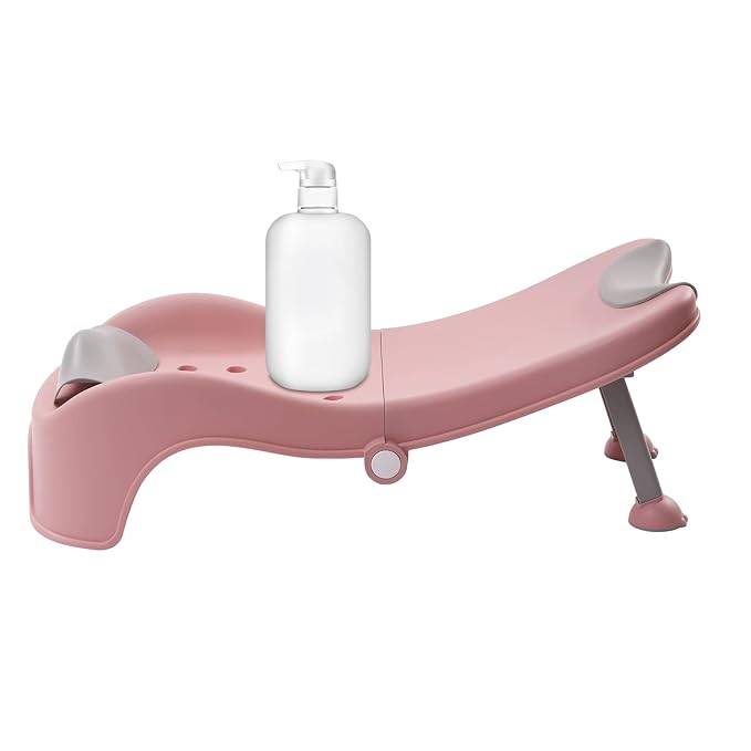 Adjustable Children's Shampoo Chair is Suitable for 0-5 Years Old Bath Seat Bathtub Household Foldable Moisture-Proof Clothes Design
