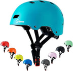 Bike Skateboard Helmet, Adjustable and Multi-Sport for Skate Scooter, 3 Sizes for Adult Youth Kids Toddler