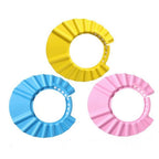 Baby Bath Soft Cap Adjustable Soft Bath Cap Shampoo Protection Products for Baby Kids Child Shower 3PCS