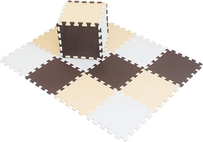 XMTMMD Baby Play MAT - Interlocking Foam Pads Kids Rug Floor Tile - Crawling & Gym Mat