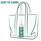 Accmor Formula Dispenser On The Go, 3 Layers Stackable Formula Container to Go, Non-Spill Portable Milk Powder Baby & Kids Snack Container, Green