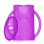 Flipping Holder Squeeze Proof Food Pouch Holder for Toddlers, Babies, Kids, Mess Free No Squeeze Juice Box Drink and Applesauce Snack Holder with Easy Grip Handles and Lid