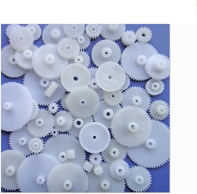 58PCS Small Gears Set Plastic Gears Module 0.5 for DC Motor DIY Model Toys RC Car Robot