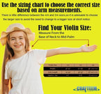 1/2 Fiddle Red Colored Premium Violin Outfit for Beginners Adults Kids With 5 Color Fingering Tape- Handcrafted Student Beginner Violin.