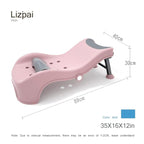 Adjustable Children Shampoo Chair for 3-10 Year Old Bathing Seat Tub Collapsible with Prevent Wet Clothes Design