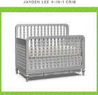 Full-Size Conversion Kit Bed Rails for Sorelle Convertible Cribs - Solid Wood Rail - Toddler and Adult Bed Rail for Full-Size Beds - Essential Nursery & Baby Furniture (Model #215, Grey)