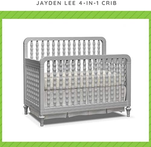 Full-Size Conversion Kit Bed Rails for Sorelle Convertible Cribs - Solid Wood Rail - Toddler and Adult Bed Rail for Full-Size Beds - Essential Nursery & Baby Furniture (Model #215, Grey)