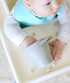 otterlove Collapsable Silicone Snack Container With Attachable Lid | 100% Pure LFGB Platinum Silicone with No Fillers | Snack Cup (2 Pack - Woodchuck & Sand)