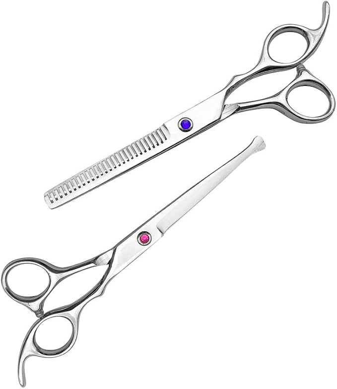 Kids Professional Hair Scissors Barber Shears 6.5-inch Hair Cutting Scissors Salon Thinning Scissors for Children, Women Men Kids,Salon, Home