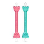 oogiebear: Baby Nose Cleaner & Ear Wax Removal Tool - Safe Booger & Earwax Removal for Newborns, Infants, Toddlers - Dual-Ended - Essential Baby Stuff, Diaper Bag, Raspberry & Seafoam with case
