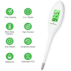 Easy@Home 8 Sec Fast Reading Digital Oral Thermometer for Adult, Kid and Baby, Oral, Rectal and Underarm Temperature Measurement for Fever with Two-Color LCD Display Backlit and Alarm EMT-A12