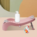 Adjustable Children's Shampoo Chair is Suitable for 0-5 Years Old Bath Seat Bathtub Household Foldable Moisture-Proof Clothes Design