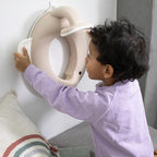 Kindsgut Potty Training Seat in whale design, designed in Germany, suitable for all toilet shapes non-slip toilet seat, Sand