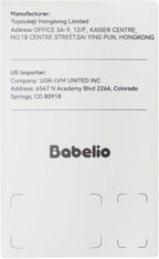 Babelio White Noise Sound Machine, Night Light, Mini and Portable, 15 Non-looping Sounds, Timer, Memory Function, for Adults Baby, Travel, White