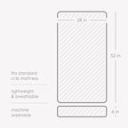 New LU Light Pink Playful Print Crib Sheet