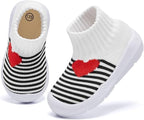 MORENDL Toddler Sock Shoes Baby Walking Shoes Infant Slippers Boys & Girls Non-Slip Sneakers