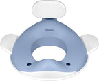 Kindsgut Potty Training Seat in whale design, designed in Germany, suitable for all toilet shapes non-slip toilet seat, Pigeon Blue