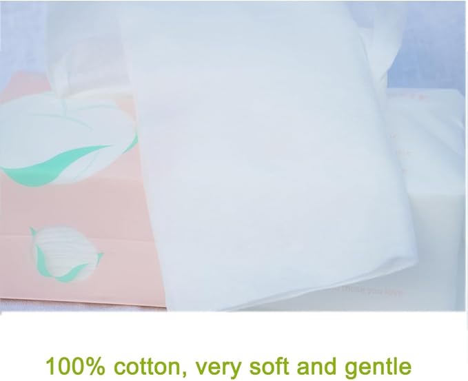 Ultra Soft Dry Baby Wipes Unscented Multi-Purpose Pure Cotton Tissue For Sensitive Skin (2 PACK-200 Count)