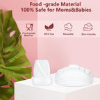 10PCS M5 Breast Pump Replacement Parts, 6pcs Silicone Duckbill Valve & 4pcs Silicone Diaphragm Compatible with Momcozy M5 Wearable Breastpump, Mom Cozy Breastfeeding Essential Accessories